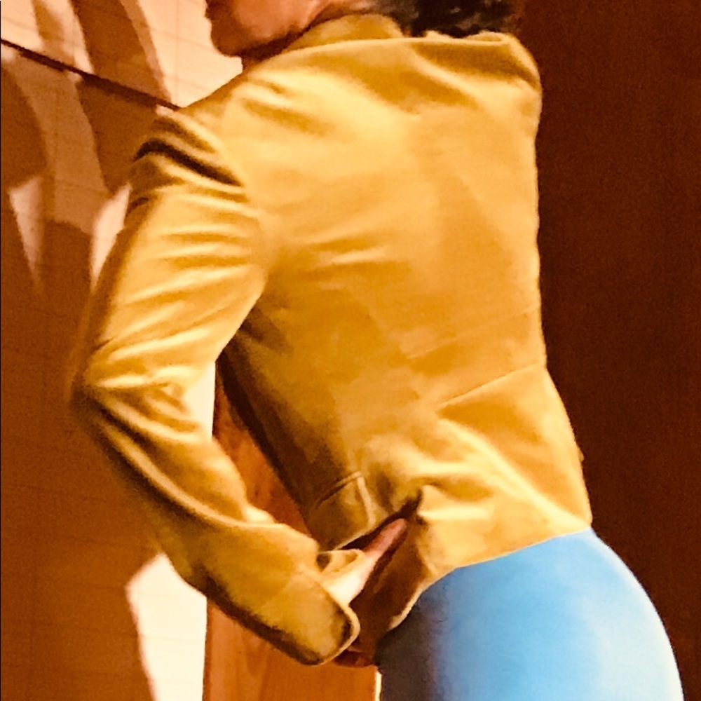 Green velvet jacket